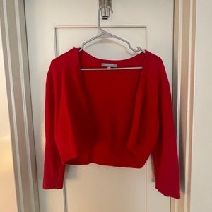 Red Cashmere Shrug